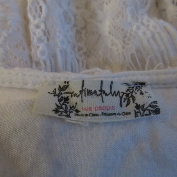 INTIMATELY FREE PEOPLE Daydream White Lace Bodycon Dress Fairy Boho - Size S - Picture 14 of 14